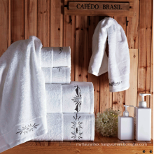 Customized Embroidered Logo Hotel 100 Cotton Bath Towel
